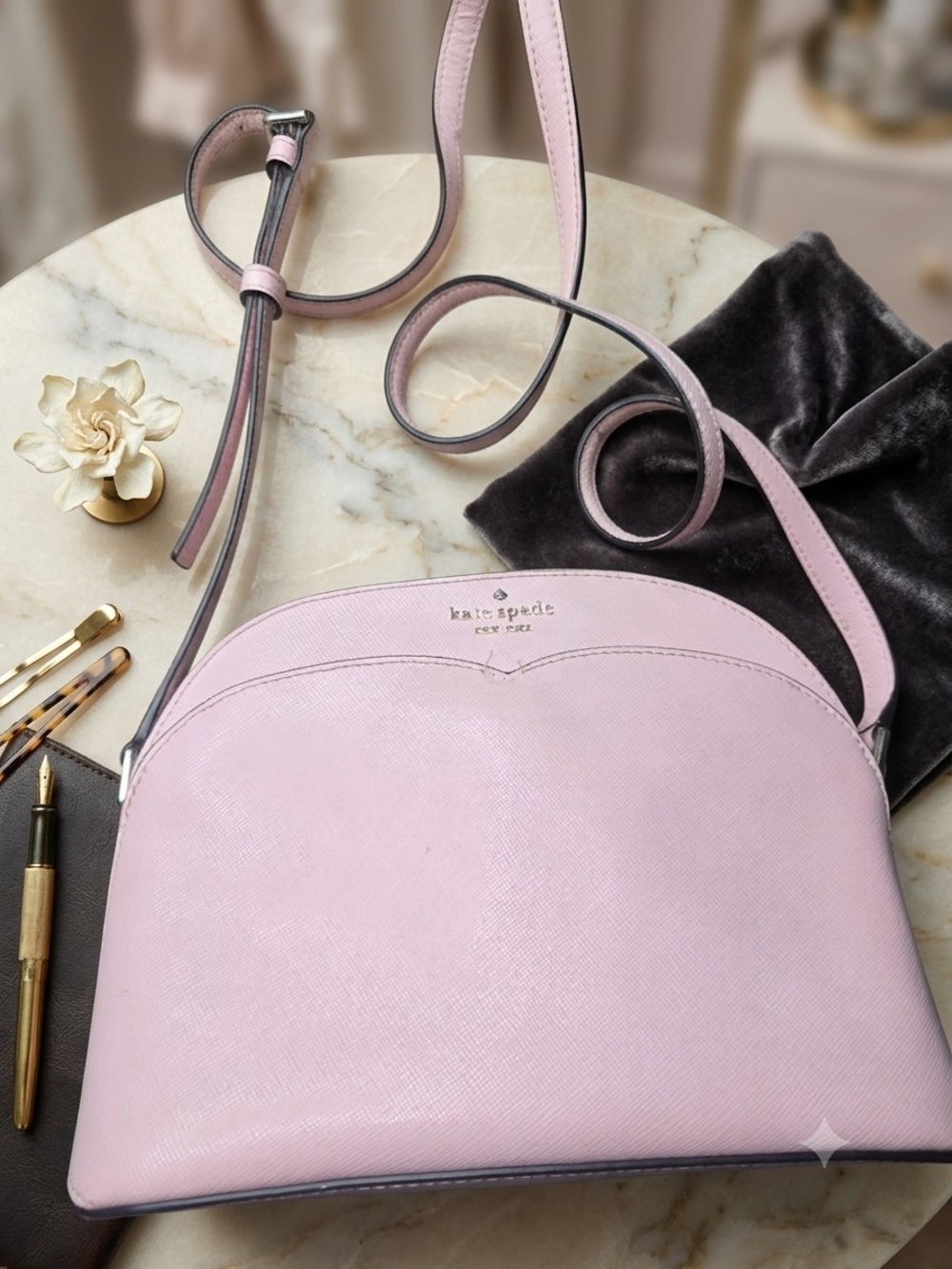 Kate Spade Pink Crossbody Dome Satchel